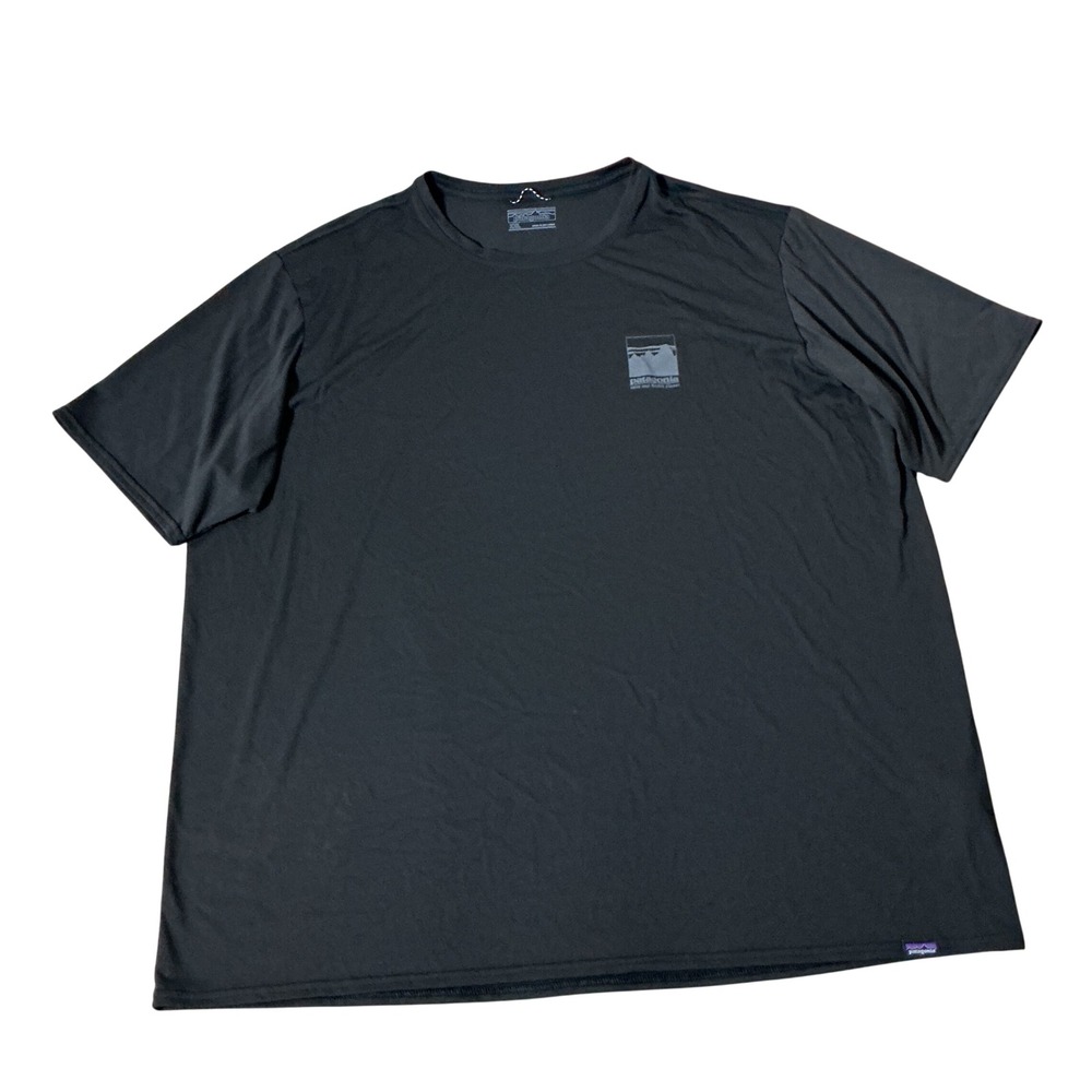 Patagonia Capilene Cool Daily Shirt Mens XXL Black Save Our Home Planet 45235